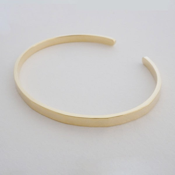 Skinny Hammered Cuff Bracelet