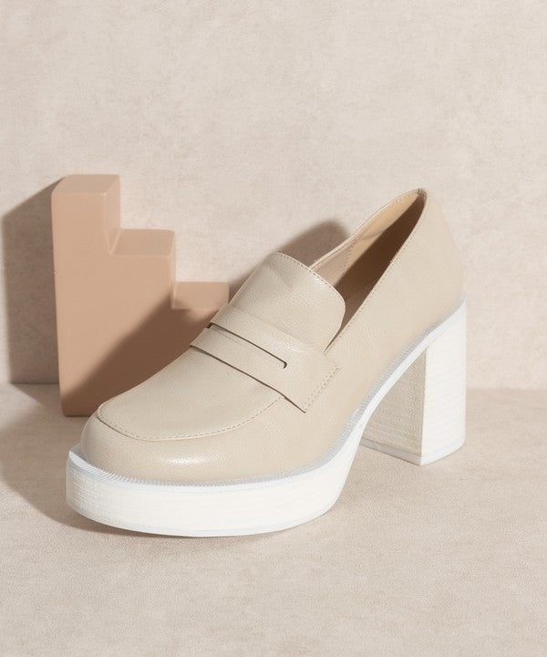 Hannah Platform Penny Loafers