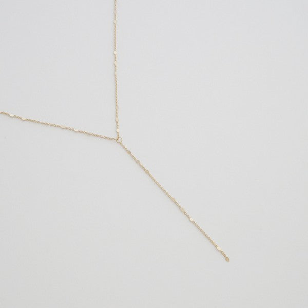 Morse Code Lariat Necklace