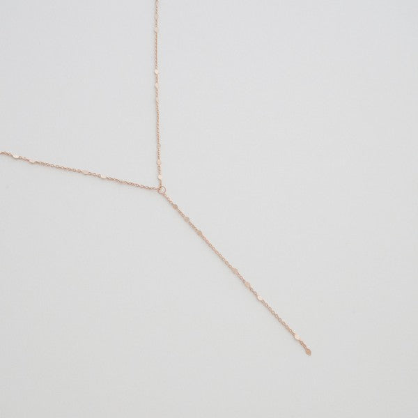 Morse Code Lariat Necklace