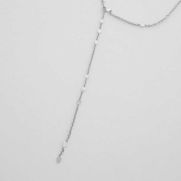 Morse Code Lariat Necklace