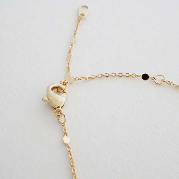 Morse Code Lariat Necklace