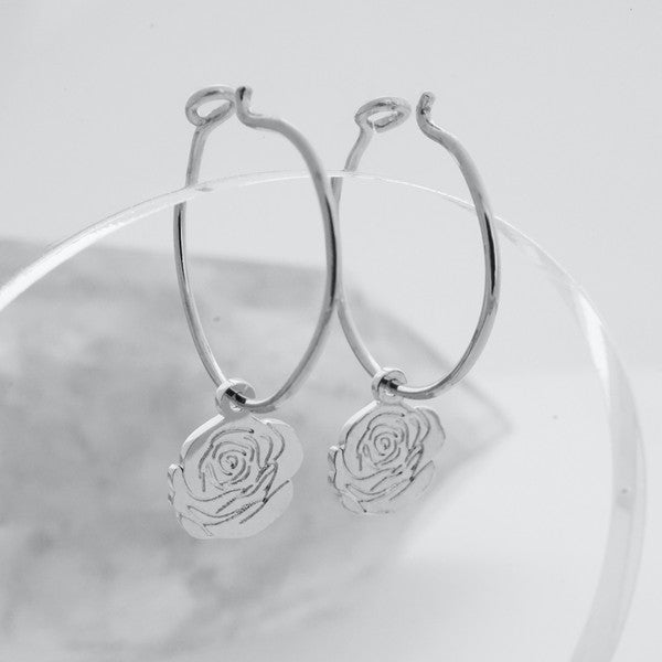 Magic Charm Rose Hoops