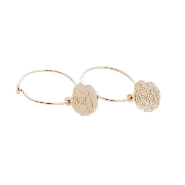 Magic Charm Rose Hoops