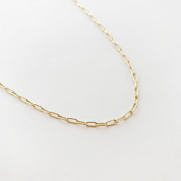 Olivia Paperclip Chainlink Necklace