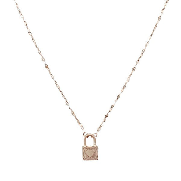 Love Locked Padlock Necklace