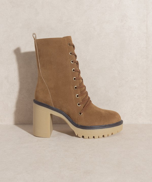 Jenna Platform Military Boots