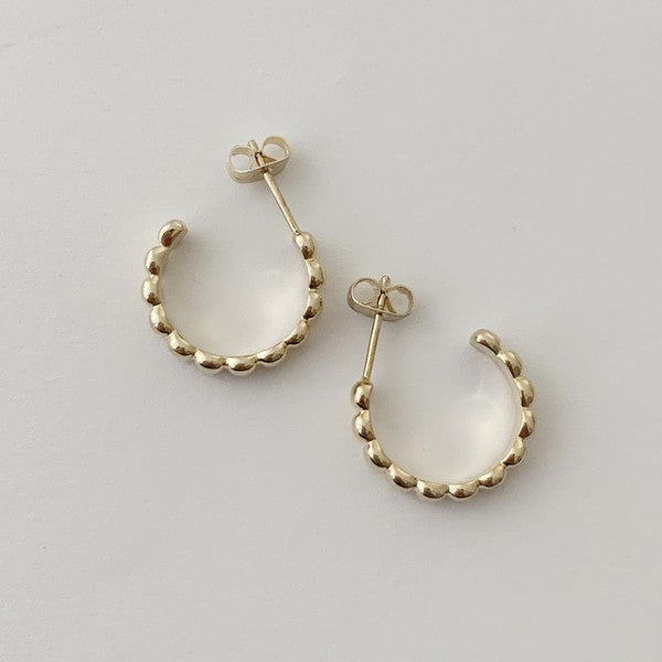 Rosa Ribbed Hoops - Big