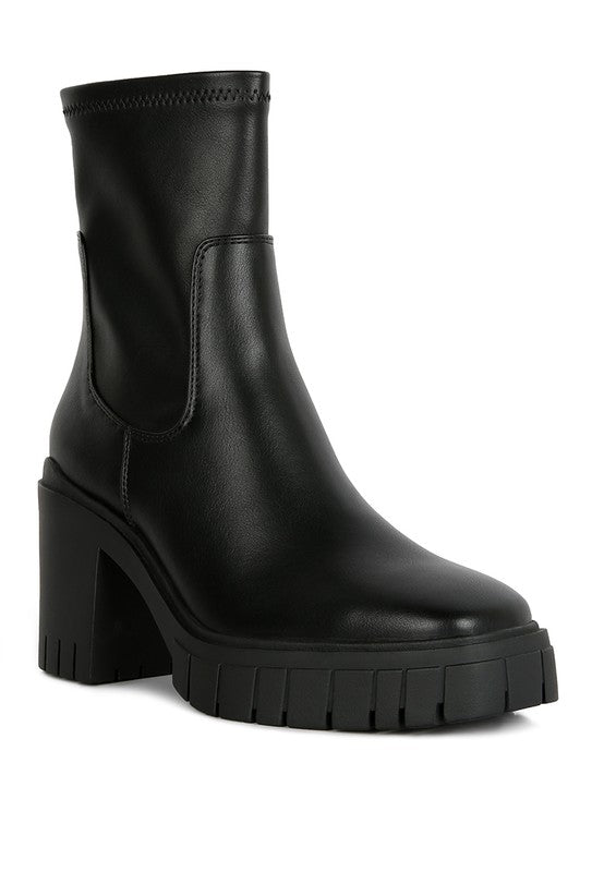 Kokum Platform Heeled Ankle Boot