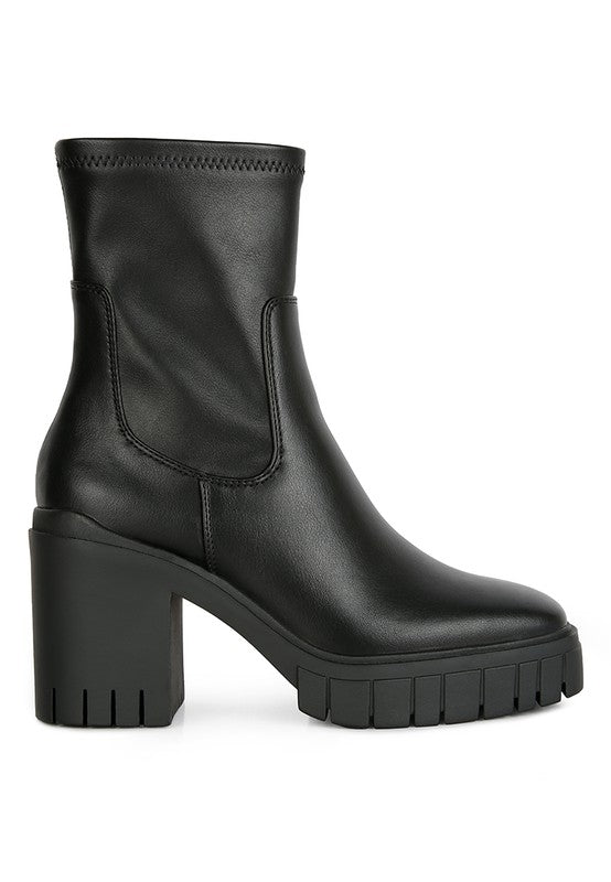 Kokum Platform Heeled Ankle Boot