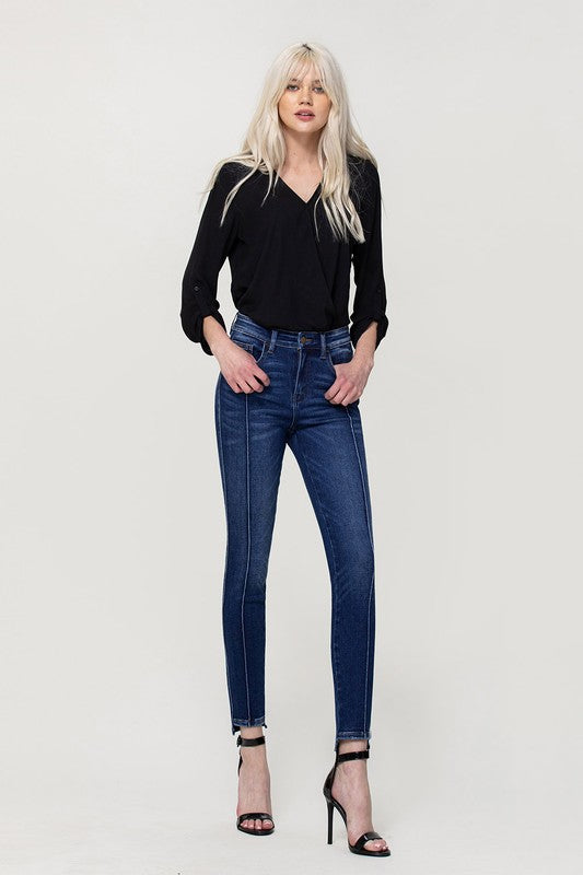 High Rise Ankle Skinny