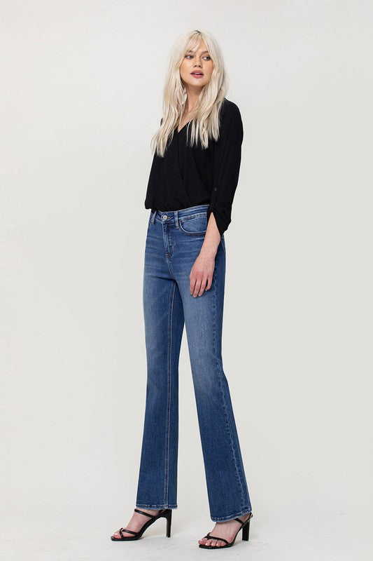 High Rise Stretch Slim Bootcut