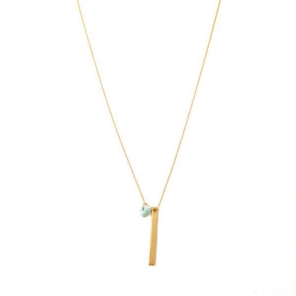 Wishing Crystal Bar Necklace