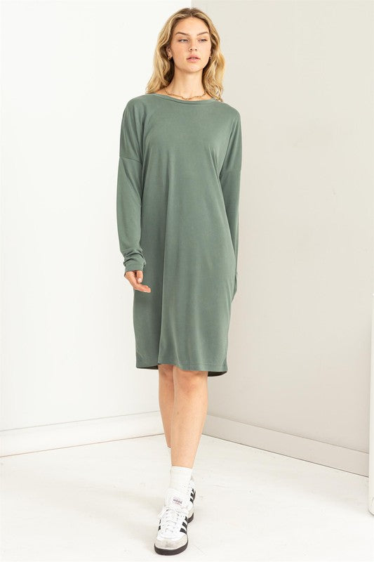 Class and Charm Oversized Midi Dress