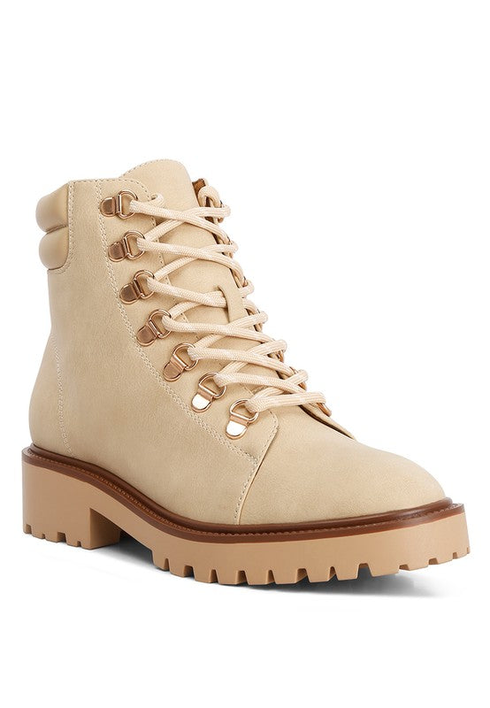 SHIRLY SOFT LACE-UP BOOTS